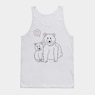 Arctic Animal - a little and a big Ice bear Tank Top